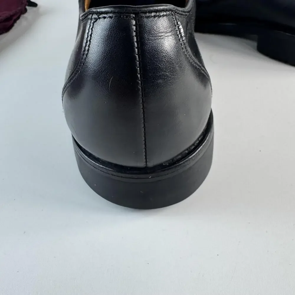 Allen Edmonds Joplin Shoes Mens Size 11.5 D Black Leather Derby Dress Oxford